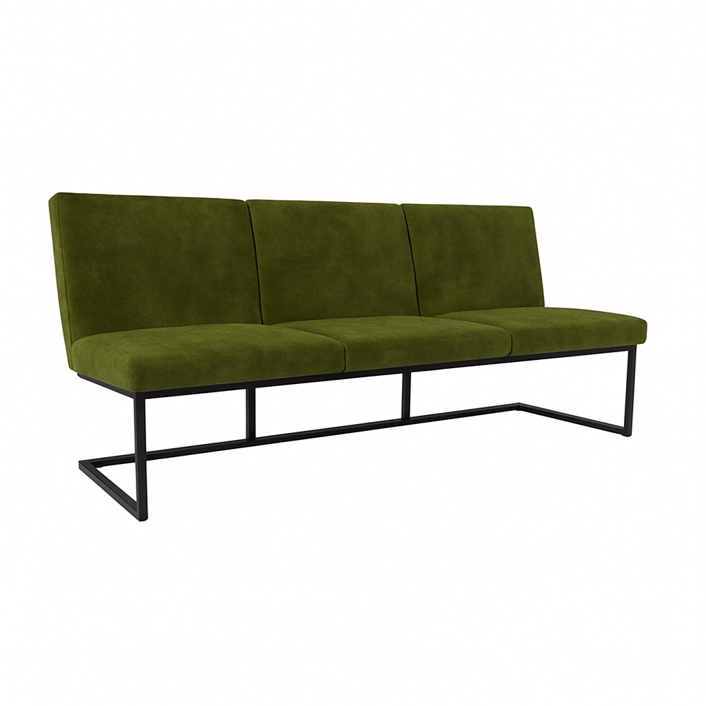 Bancheta catifea CABALLERO culoare VERDE