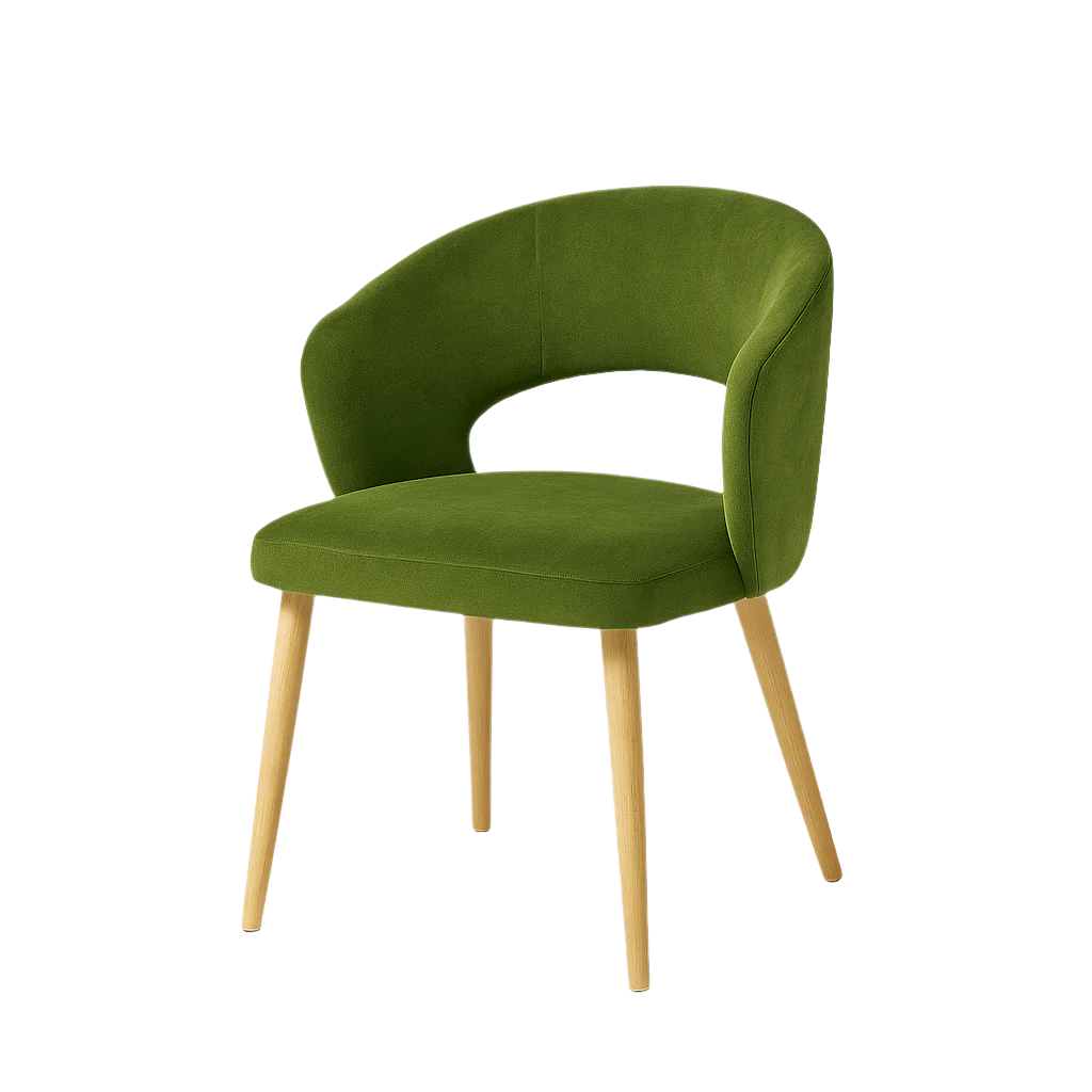 Scaun catifea NEAGRA | model THOMAS