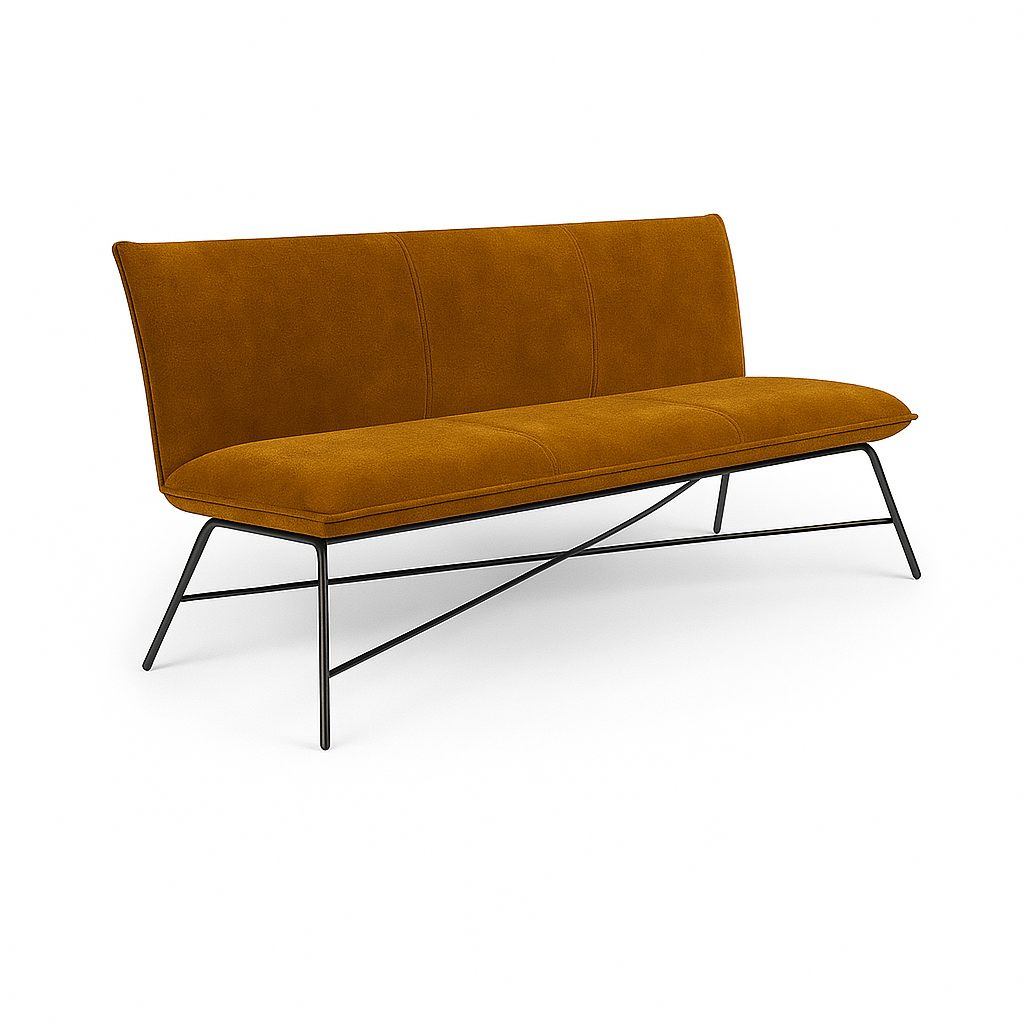 Bancheta catifea VERDE DESCHIS | model FLIP