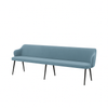 Bancheta catifea ZOE culoare ALBASTRU DESCHIS