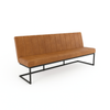 Bancheta piele  FLEET OHIO culoare MARO DESCHIS