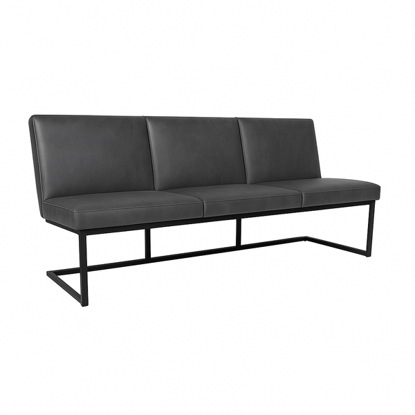 Bancheta piele  FLEET culoare TAUPE