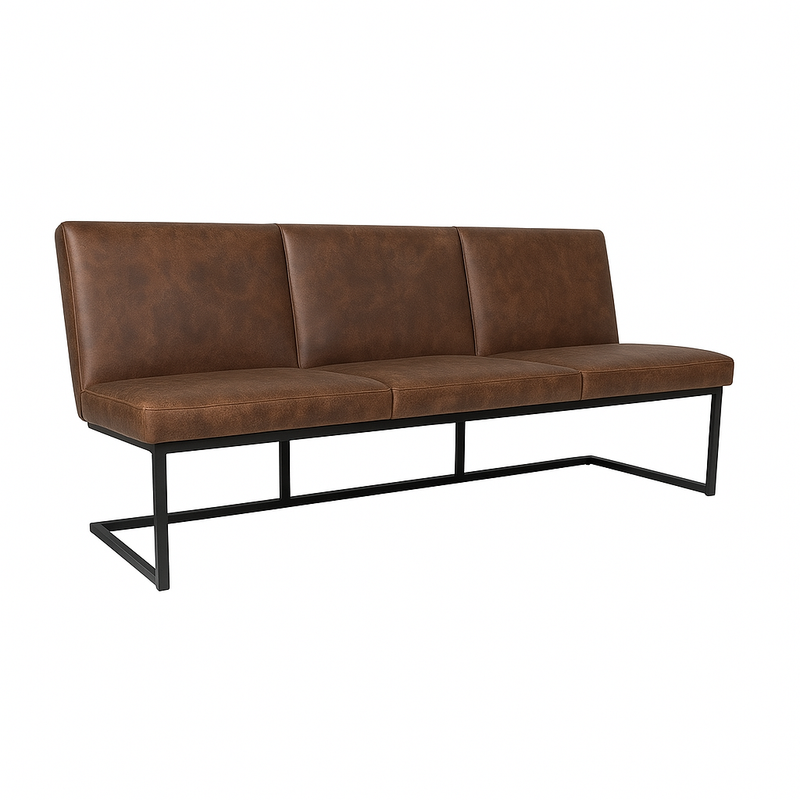 Bancheta piele  FLEET culoare TAUPE