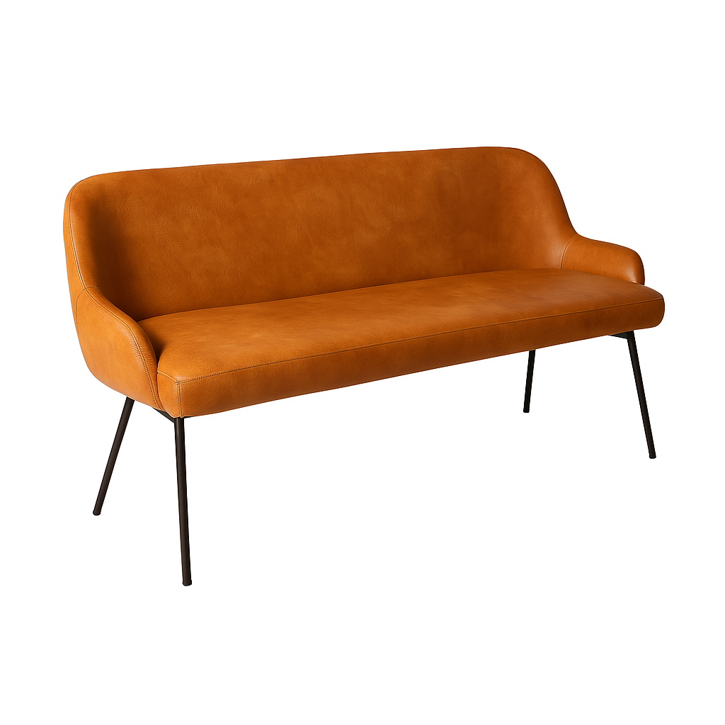 Bancheta piele SASHA culoare MARO DESCHIS