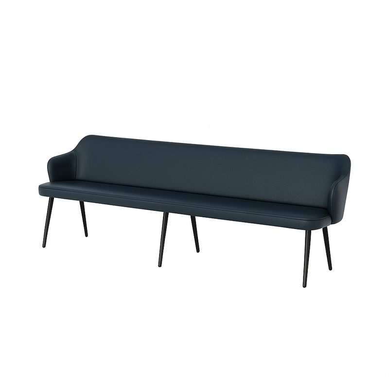 Bancheta piele ZOE culoare NEGRU