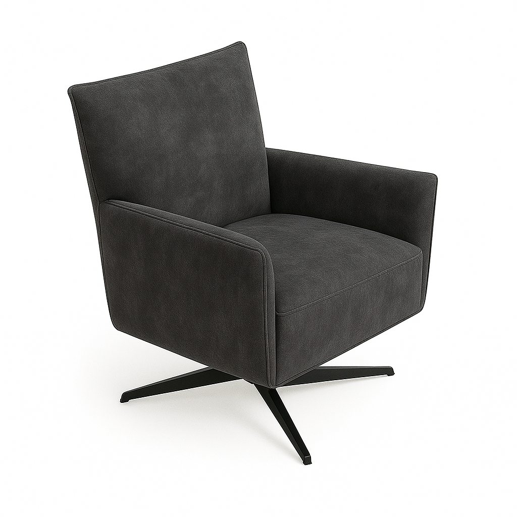 Fotoliu catifea GRI | model CONFI