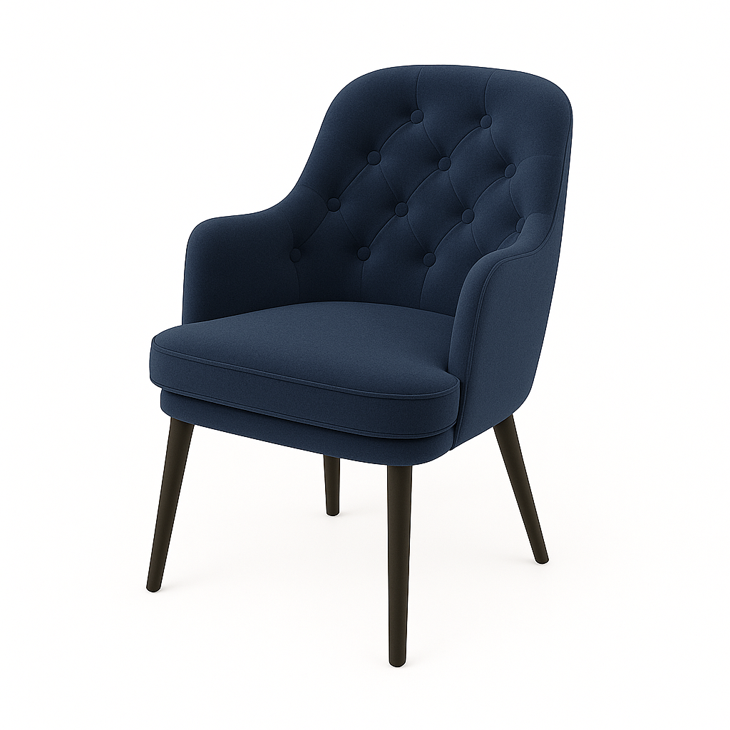 Fotoliu catifea ALBASTRA | model MATEO