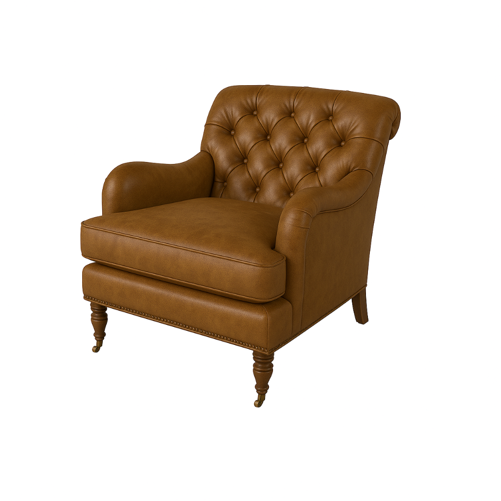 Fotoliu chesterfield piele MARO | model CALEDONIAN