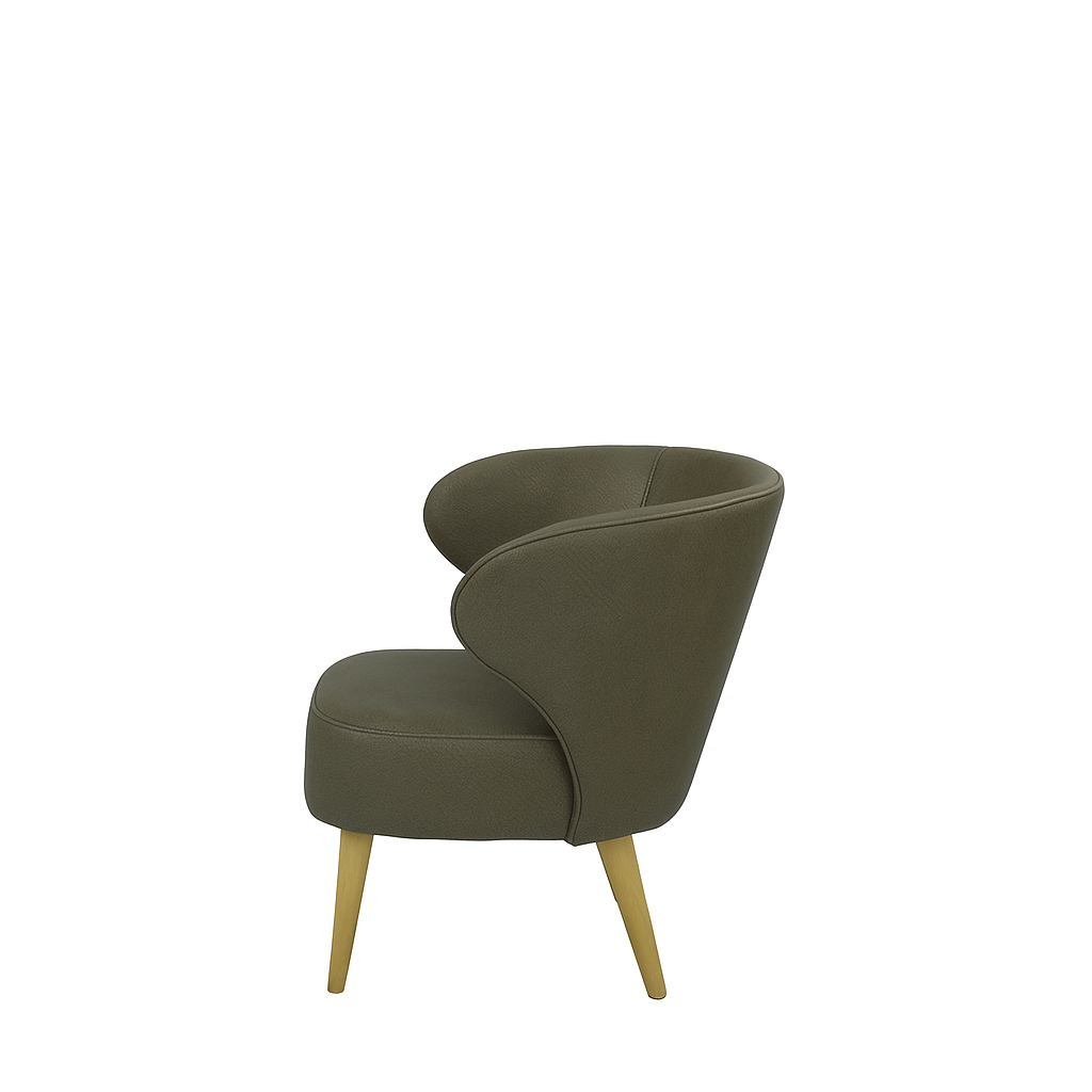 Fotoliu piele VERDE | model CAPRICE