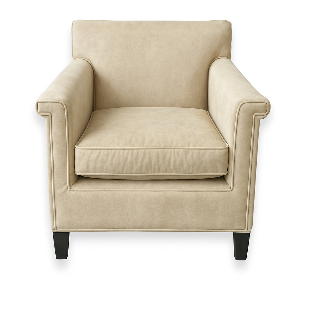 Fotoliu catifea ESTE culoare BEJ