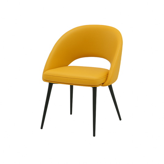 Scaun piele GALBENA | model LAVA