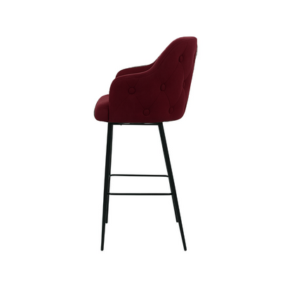 Scaun bar catifea GALBENA | model TEONA