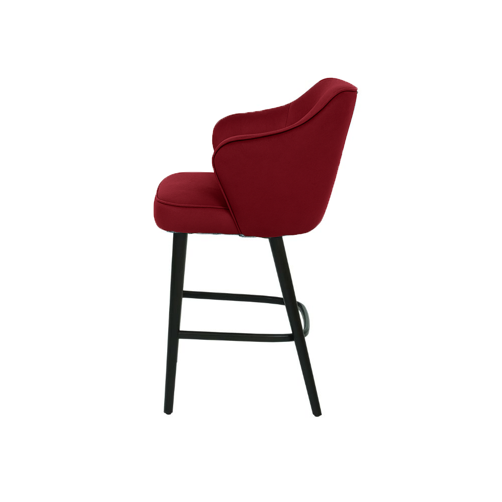 Scaun bar catifea BORDO | model ZEUS