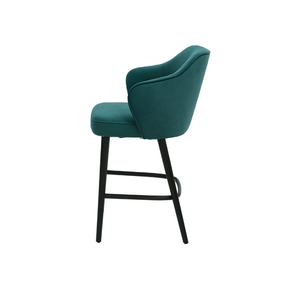 Scaun bar catifea ALBASTRA | model ZEUS