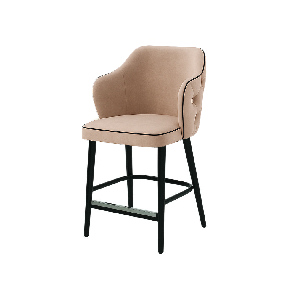 Scaun bar catifea BORDO | model ZOE