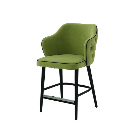 Scaun bar catifea VERDE | model ZOE