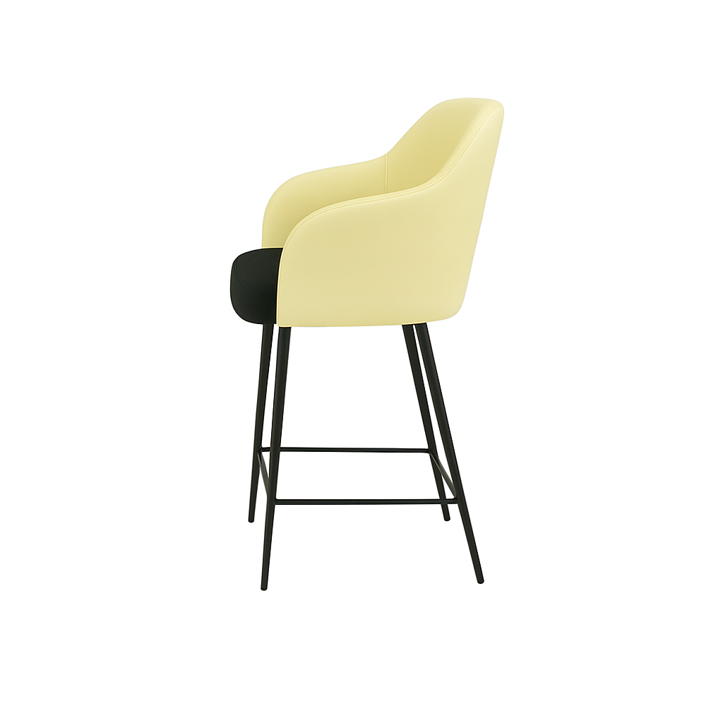 Scaun bar piele BEJ | model ALEX