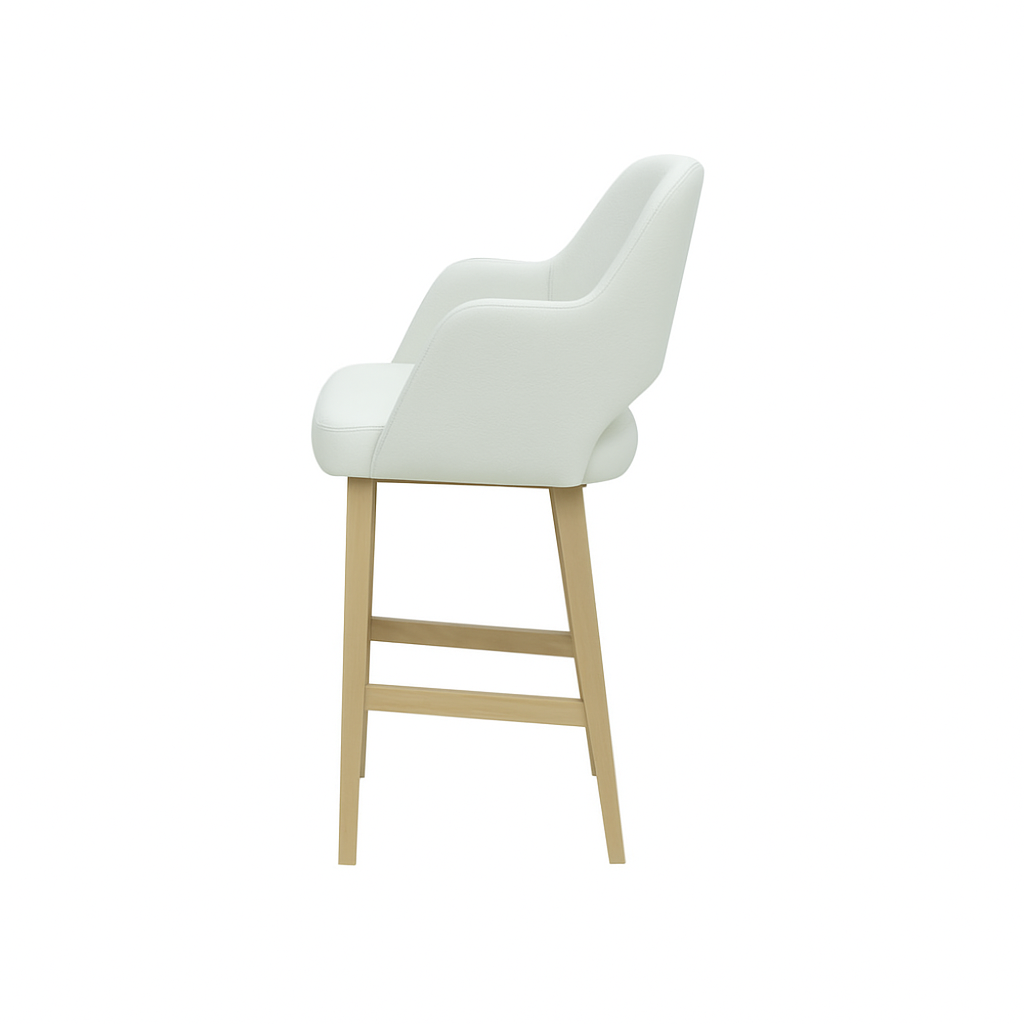 Scaun bar piele GALBENA | model APRIL