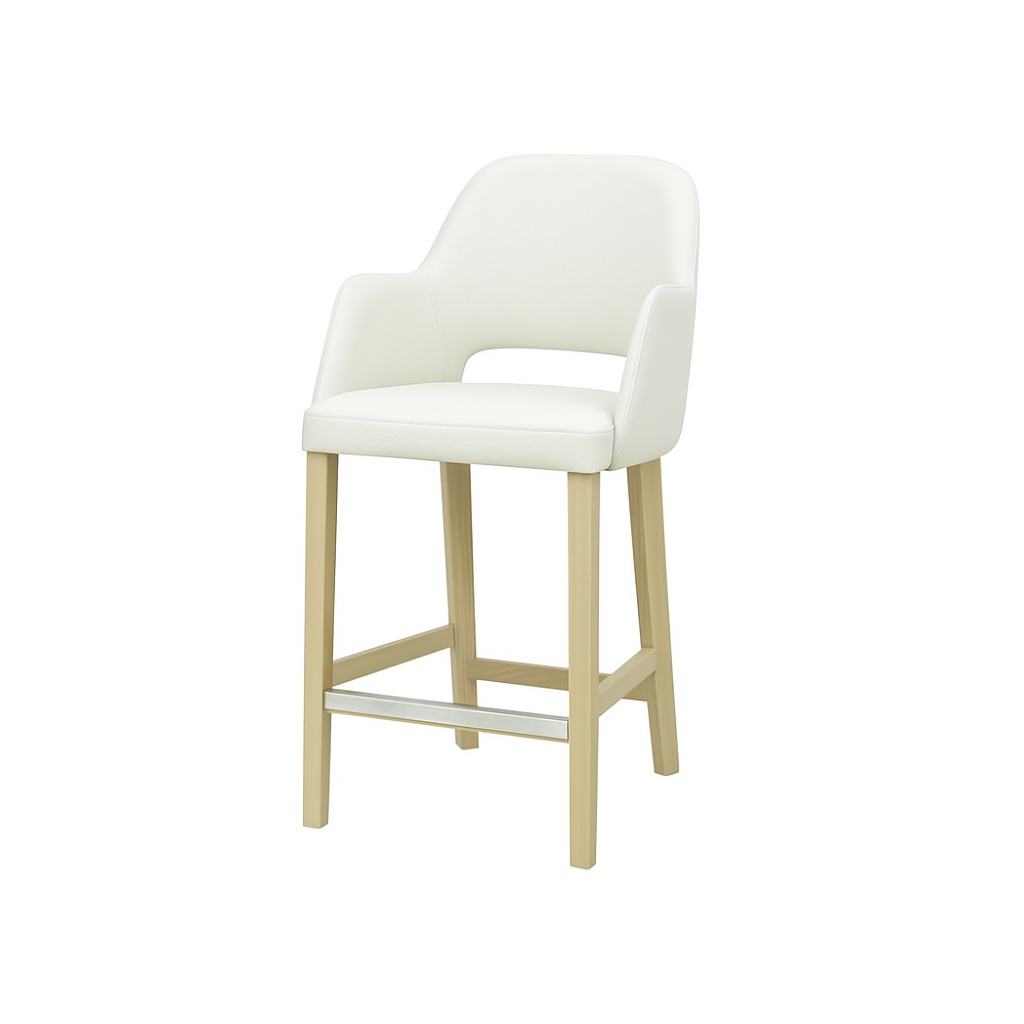 Scaun bar piele VERDE | model APRIL