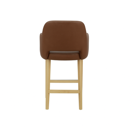 Scaun bar piele VERDE | model APRIL