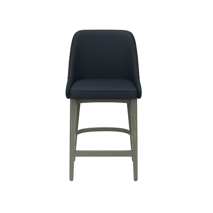 Scaun bar piele naturala BEJ | model GINA