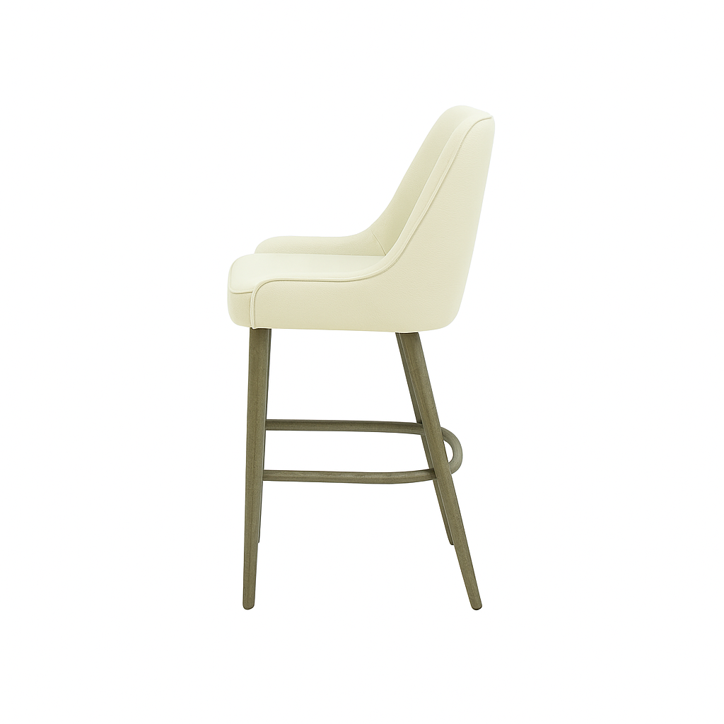 Scaun bar piele GALBENA | model GINA