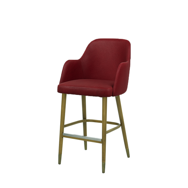 Scaun bar piele GALBENA | model PINO