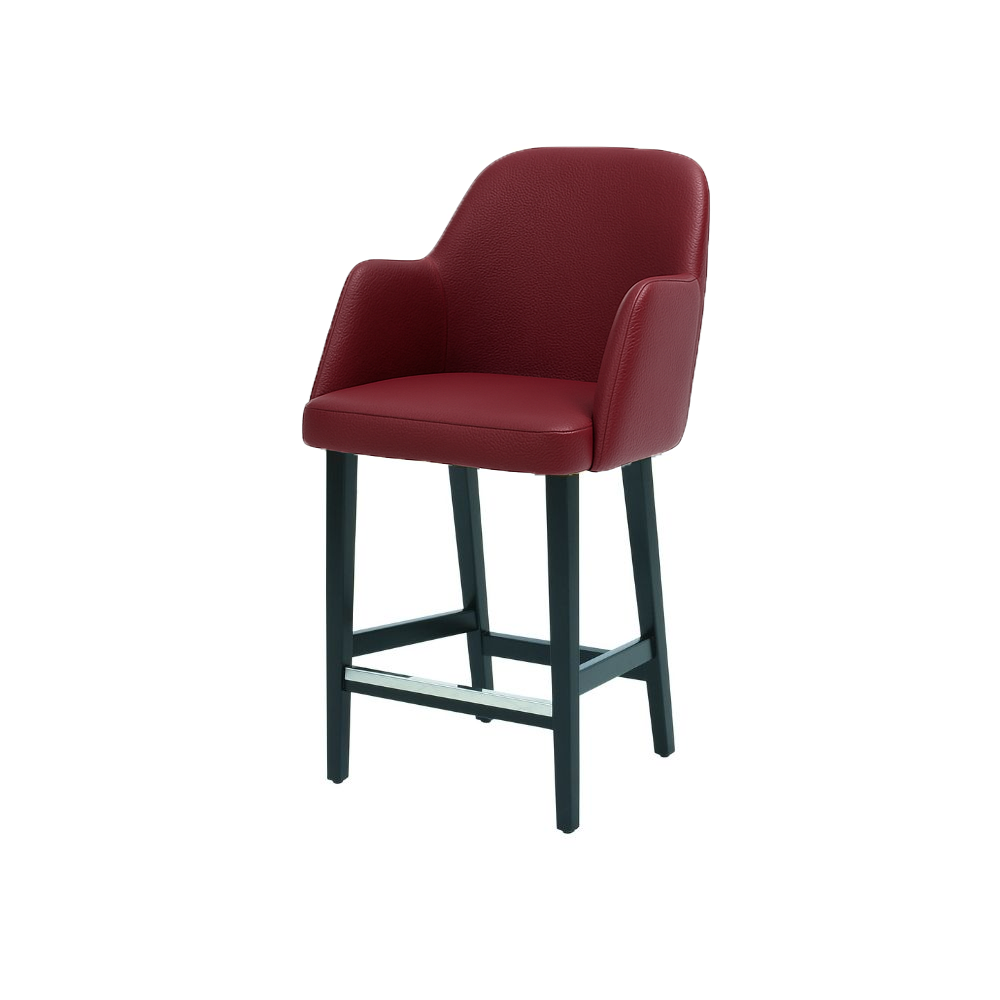 Scaun de bar piele GALBENA | model PINO