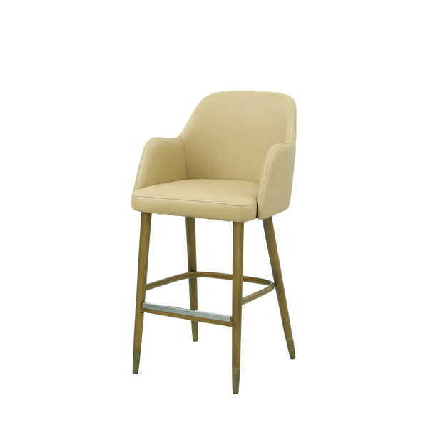 Scaun bar piele BEJ | model PINO