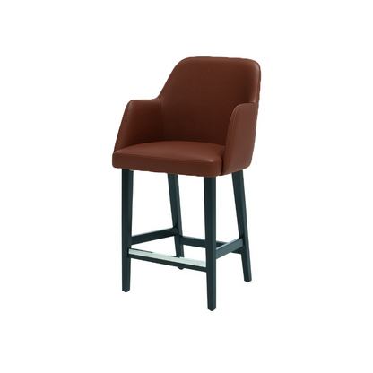 Scaun de bar piele VERDE | model PINO