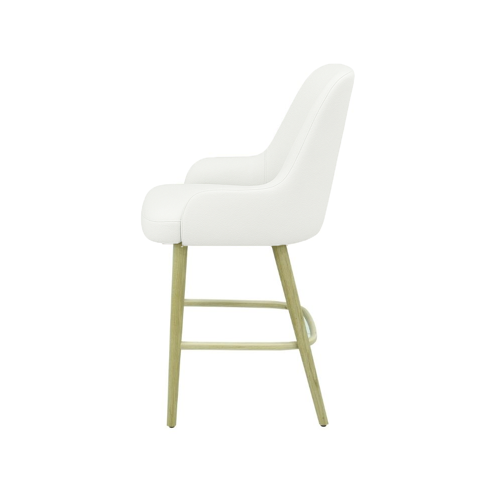 Scaun bar piele VERDE | model ROCCO