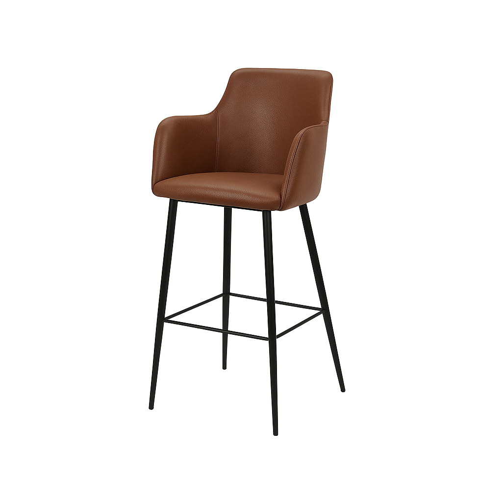 Scaun bar piele VERDE | model SINDY