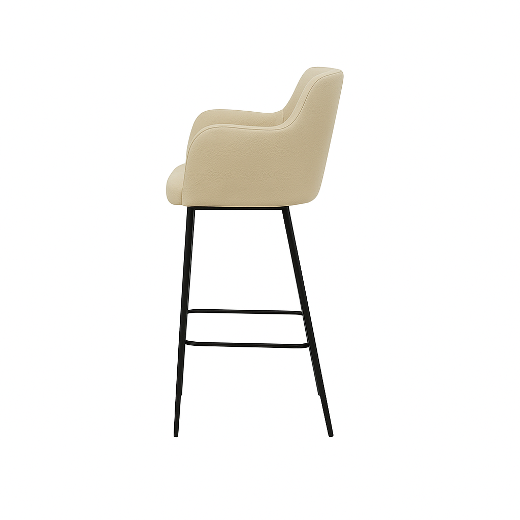 Scaun bar piele BEJ | model SINDY