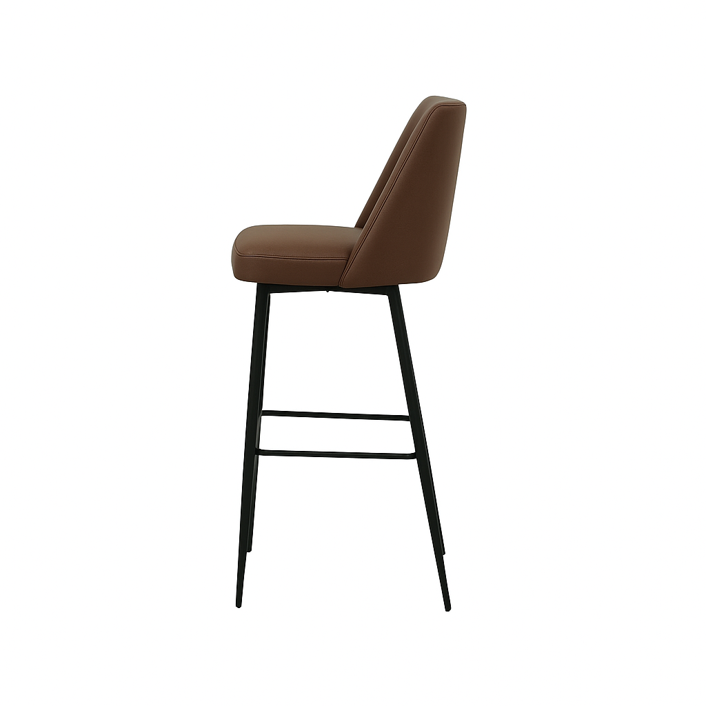 Scaun bar piele VERDE | model SOLO