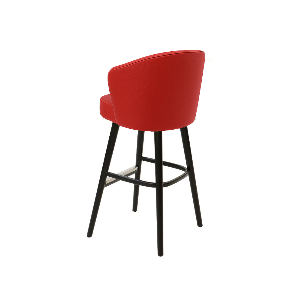 Scaun bar piele naturala BEJ | model BRUNO