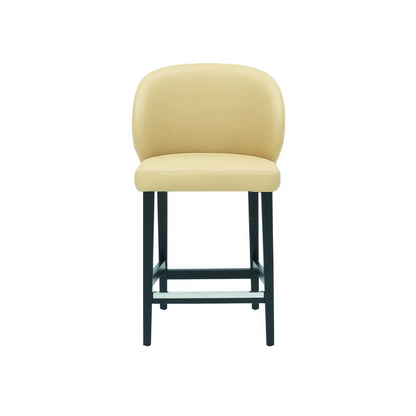 Scaun bar piele naturala BEJ | model CAPRICE