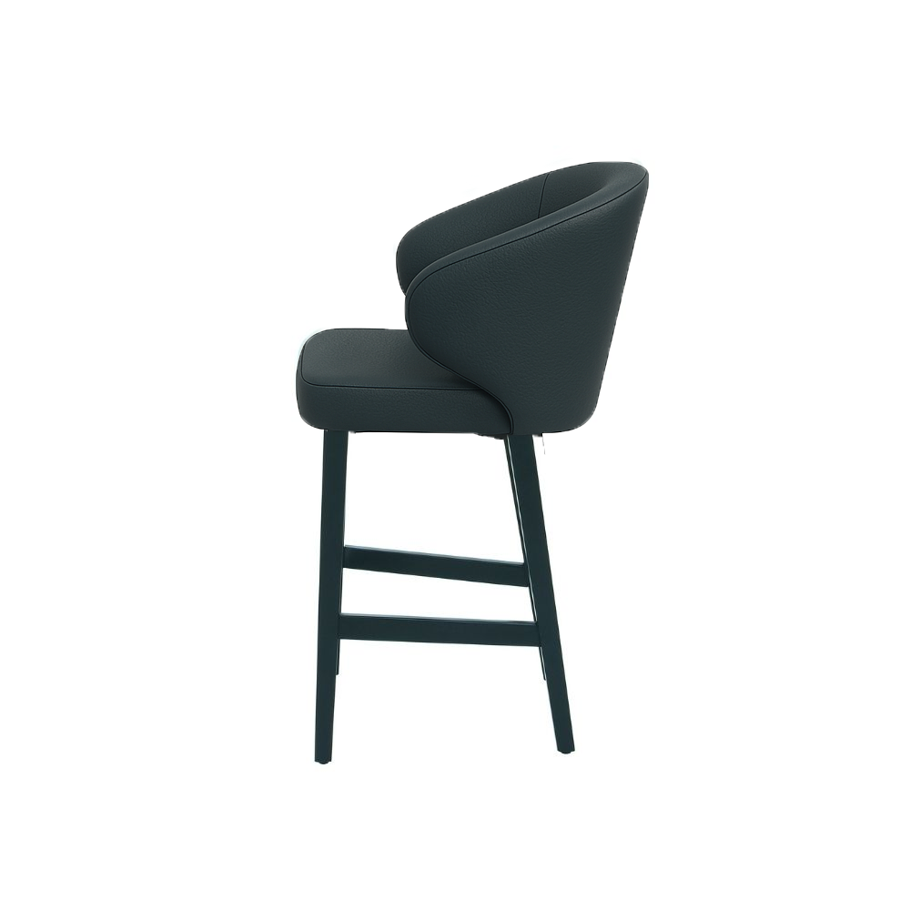 Scaun bar piele naturala VERDE | model CAPRICE