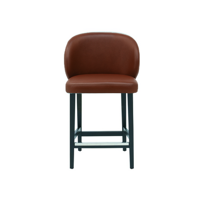 Scaun bar piele naturala GALBENA | model CAPRICE