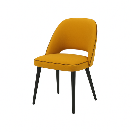 Scaun catifea GALBENA | model GABE