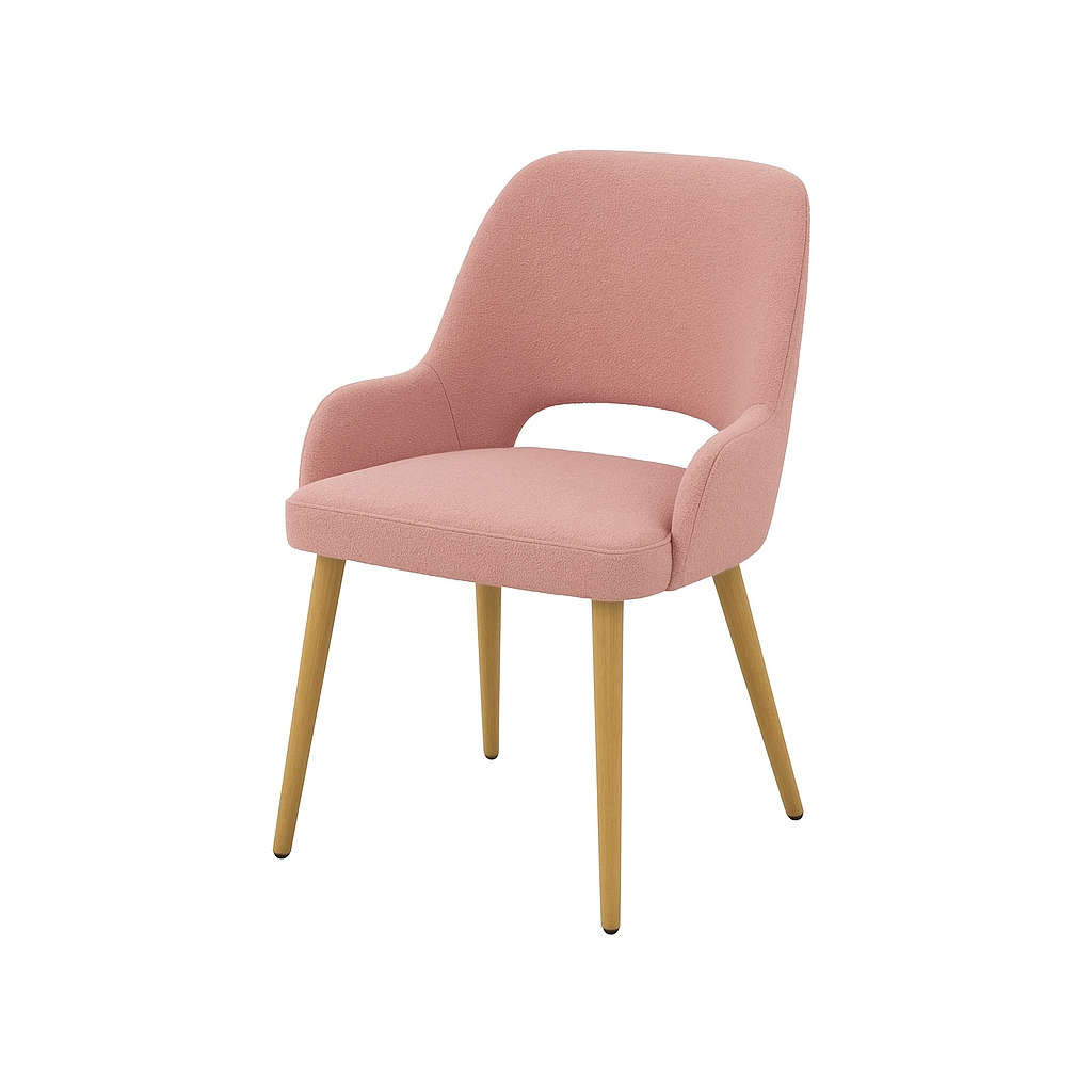 Scaun catifea ROZ | model HUGO