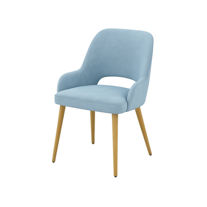 Scaun catifea GALBENA | model HUGO