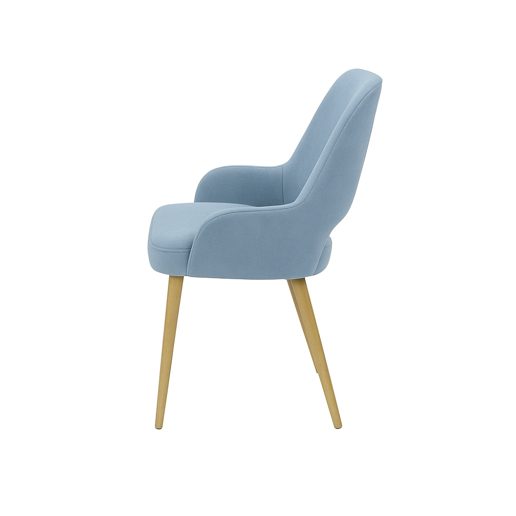 Scaun catifea ALBASTRA | model HUGO