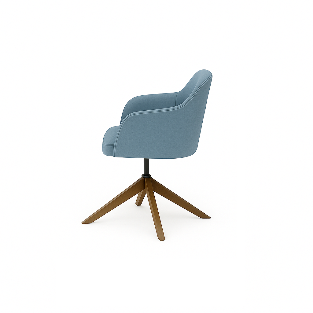 Scaun catifea ALBASTRA | model ROBI