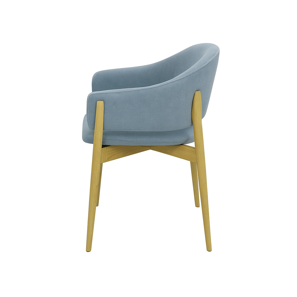 Scaun catifea ROZ | model ALMA