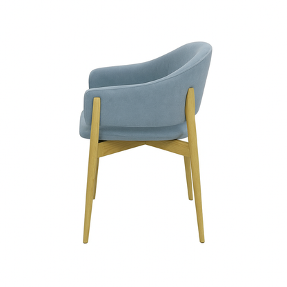 Scaun catifea ROZ | model ALMA