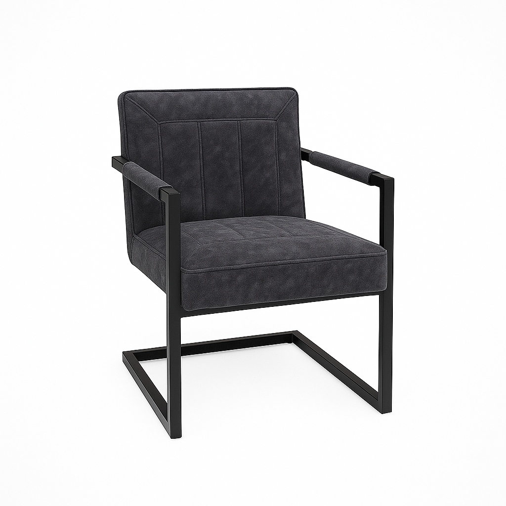 Scaun catifea GRI | model BADSAAL EDI