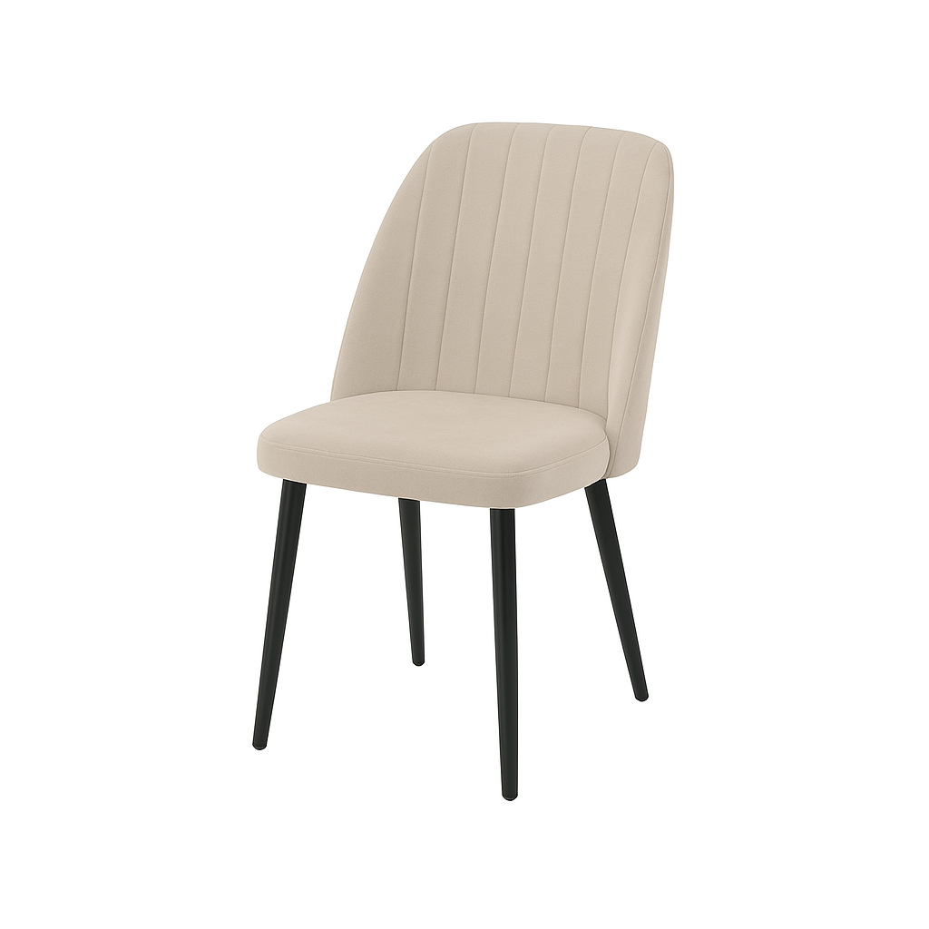 Scaun catifea GALBENA | model CREA