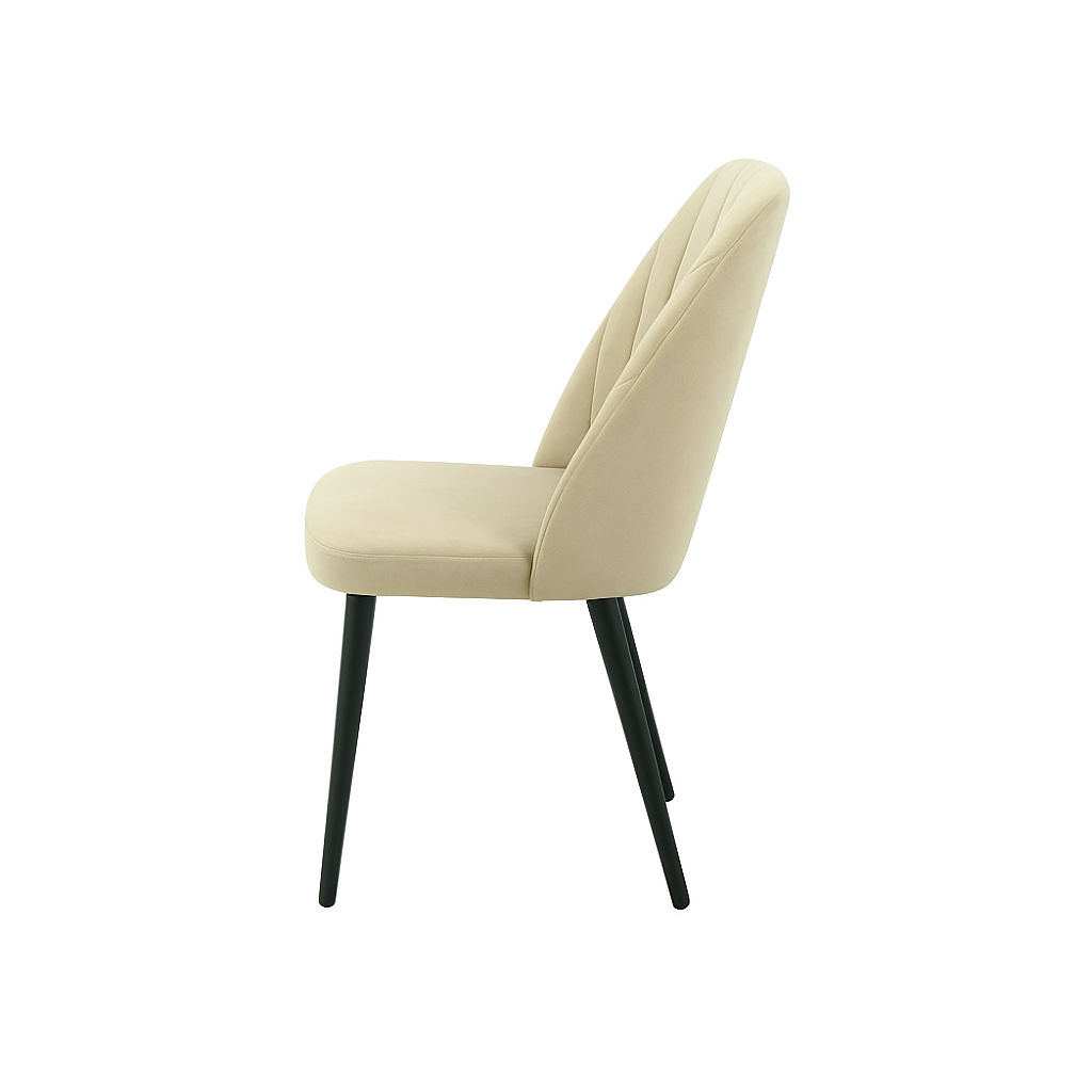 Scaun catifea GALBENA | model CREA