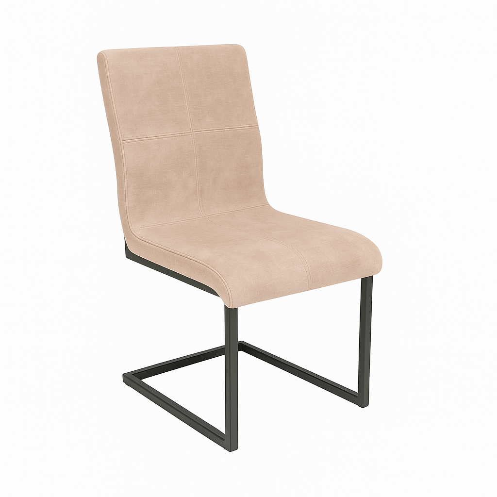 Scaun catifea GRI | model INDU QUADRANT A