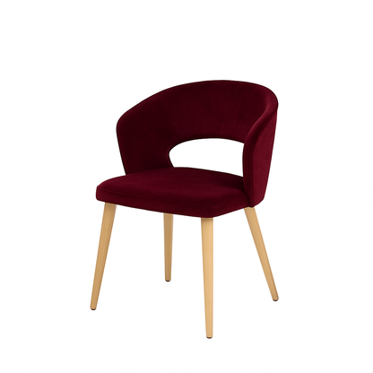 Scaun catifea NEAGRA | model THOMAS